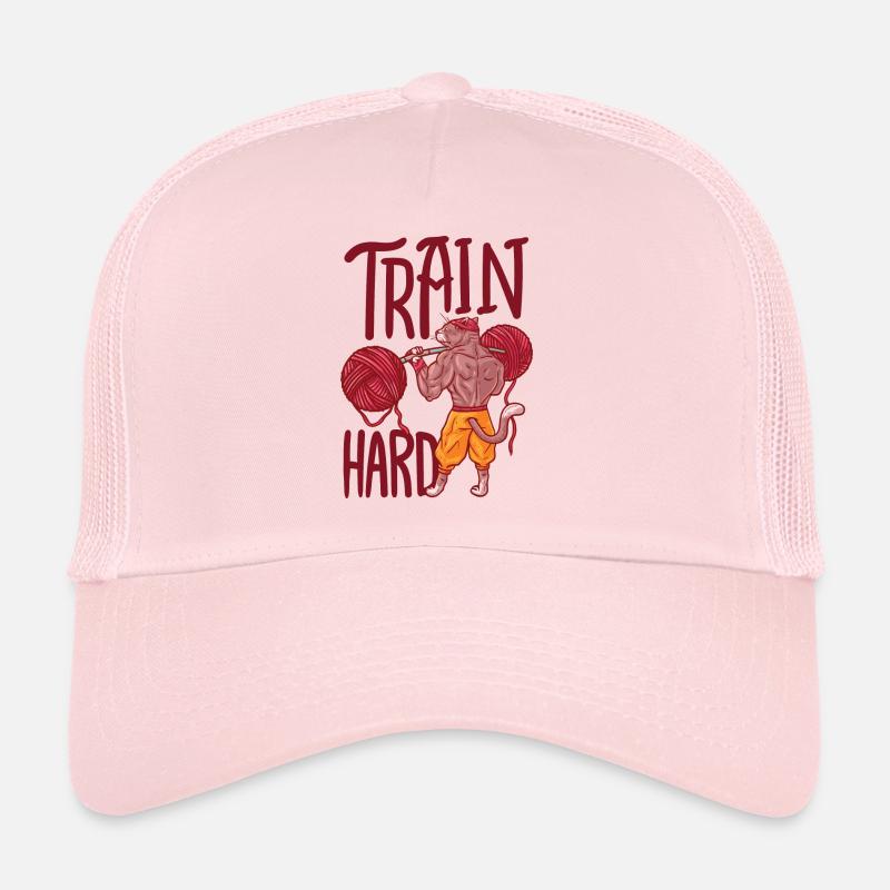 Cat musculaire formés avec des bobines de forme de laine Casquette trucker 