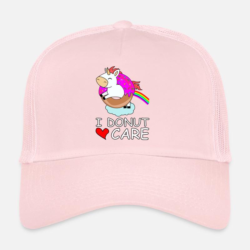 I donut care einhorn regenbogen niedlich süß Herz Trucker Cap