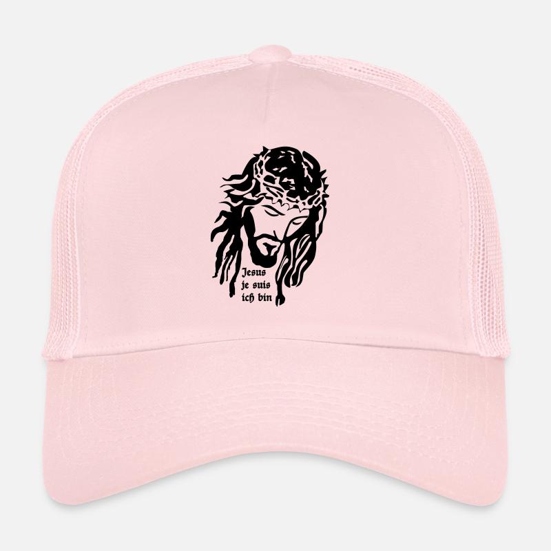 Jesus - Trucker Cap - Hellrosa