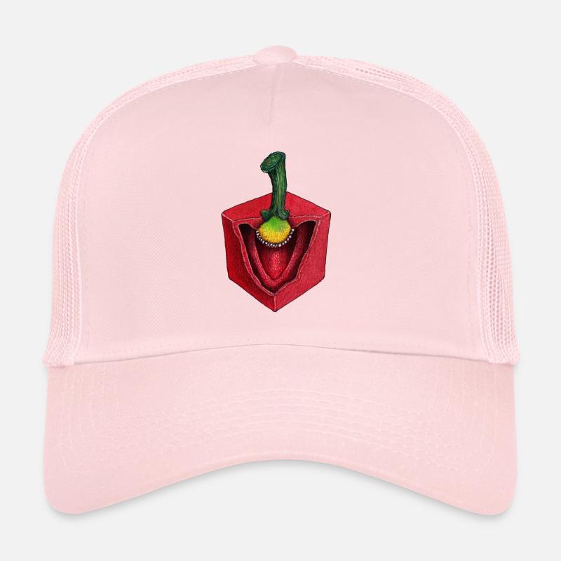Paprika Cubus Cube Gemüsewürfel - Trucker Cap - Hellrosa