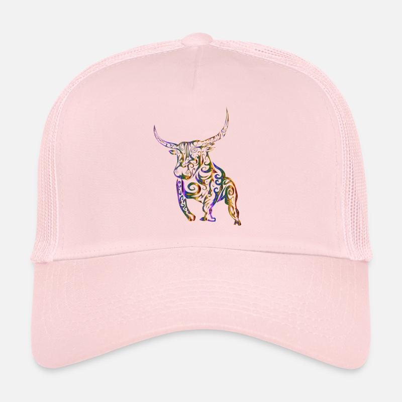 Stier tribal - Trucker Cap - Hellrosa