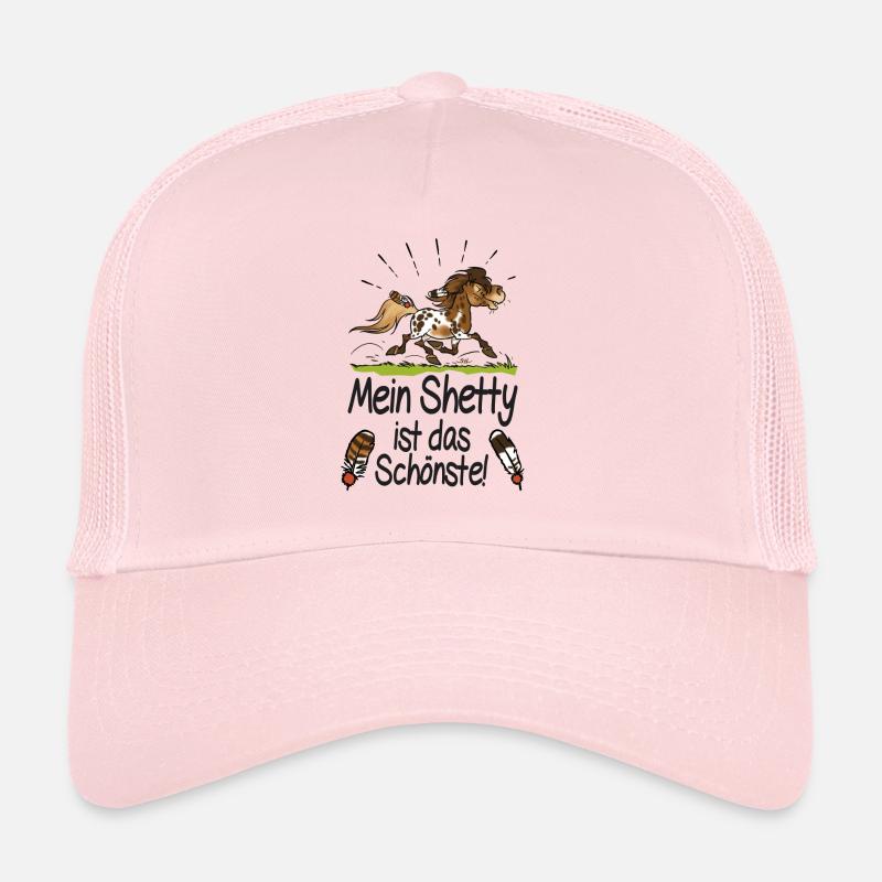 Mein Shetty das Schönste (Text schwarz) - Trucker Cap - Hellrosa