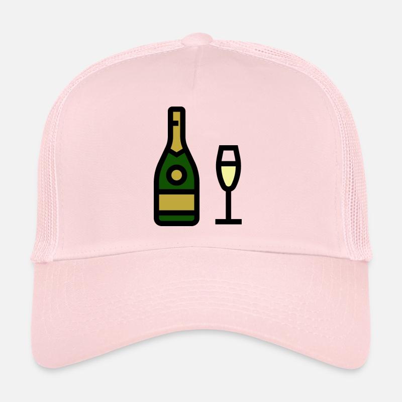 Verre à , vin mousseux, verre de Casquette trucker 