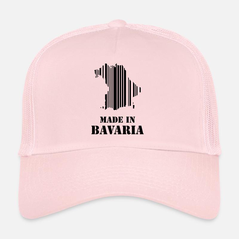 Idée cadeau de carte à code-barres made in Bavaria Casquette trucker 