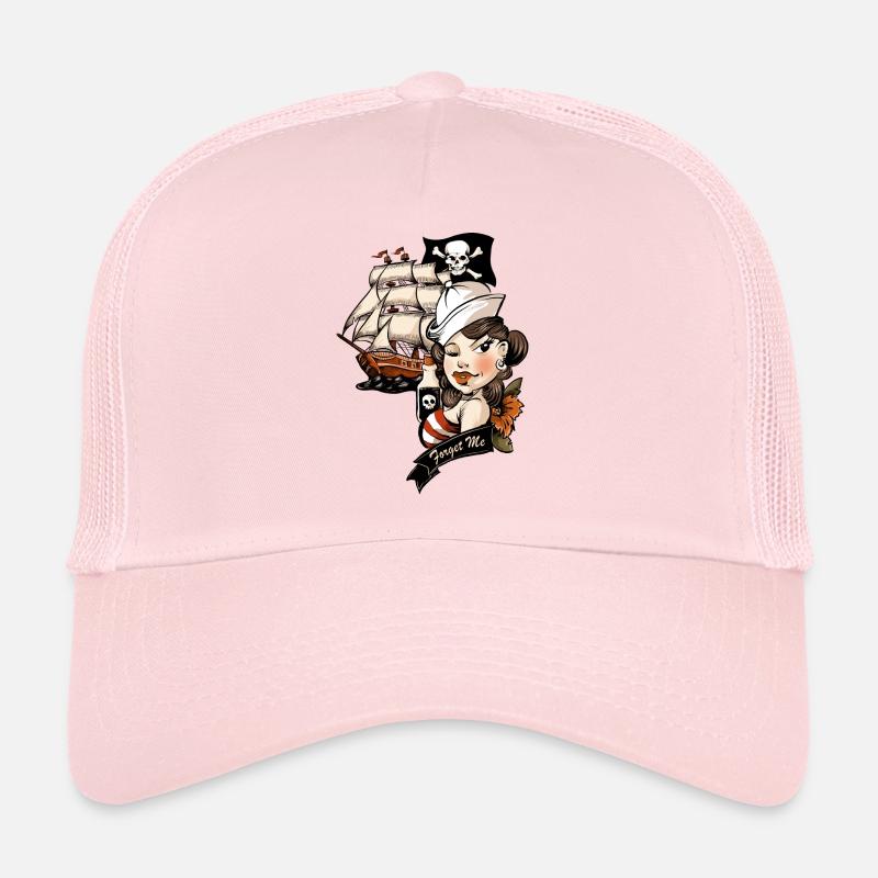 Tatouage d'amour de pirate Casquette trucker 