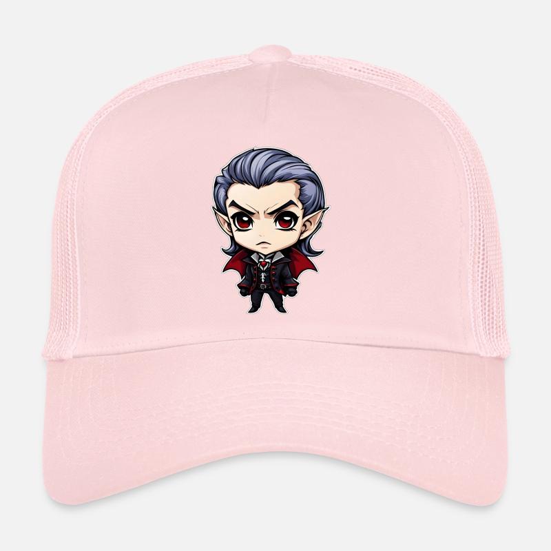 A Chibi Vampire - Trucker Cap - pale pink
