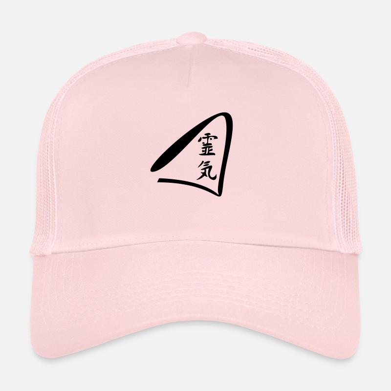 reiki - Casquette trucker  - rose pâle