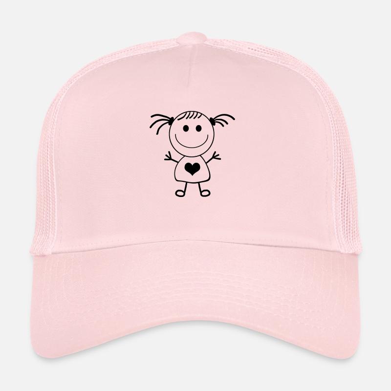 Mädchen Strichmännchen Trucker Cap