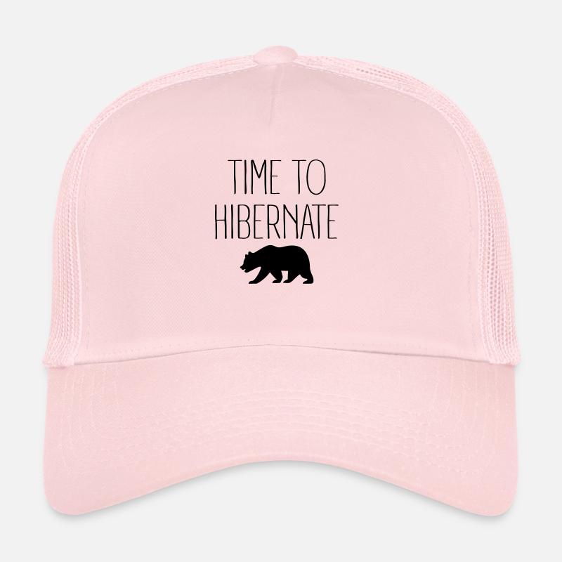 Time To Hibernate - Casquette trucker - rose pâle