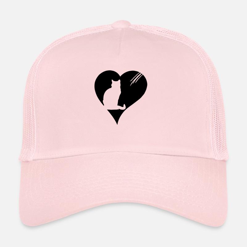 Katze mit Herz Trucker Cap