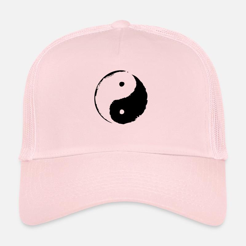 ying_yang_small - Trucker Cap - pale pink