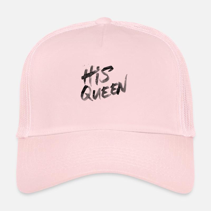 His Queen Splash - Black Trucker Cap