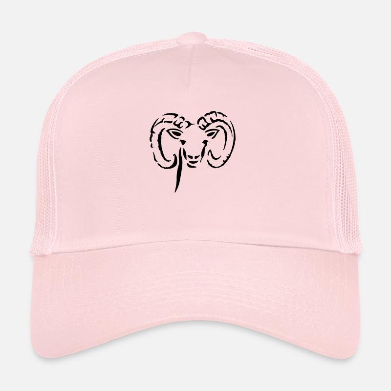 Bélier - Casquette trucker - rose pâle