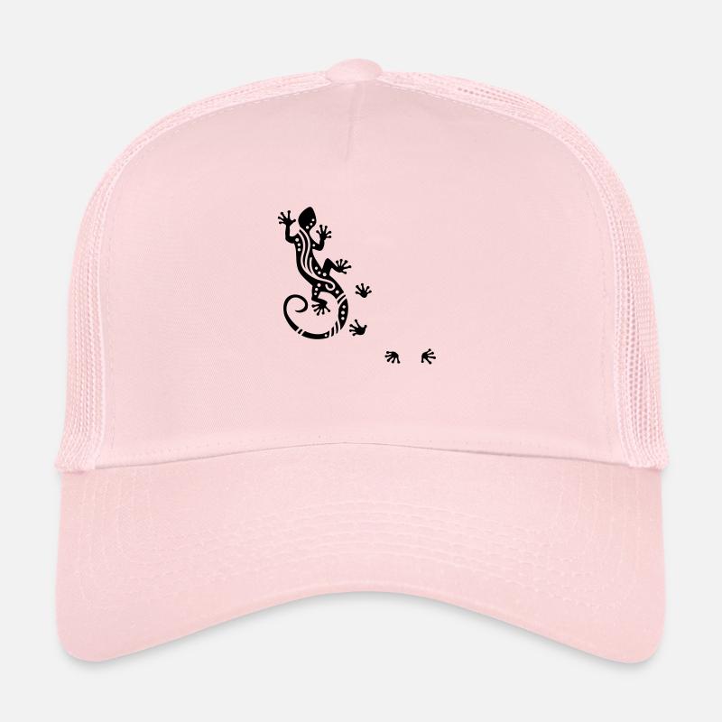 Gecko courant Ethno - Casquette trucker  - rose pâle