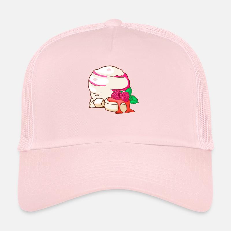 Crème glacée panna cotta crème glacée crème glacée Casquette trucker 