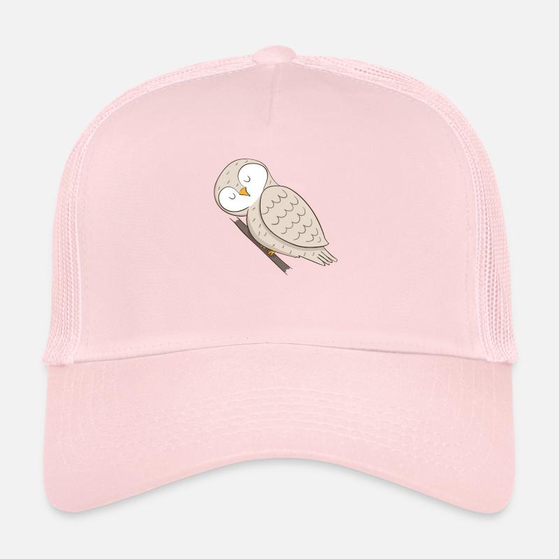 Eule - Trucker Cap - Hellrosa