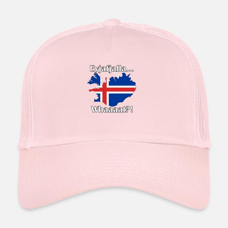 Eyjafjalla...What - Trucker Cap - Hellrosa