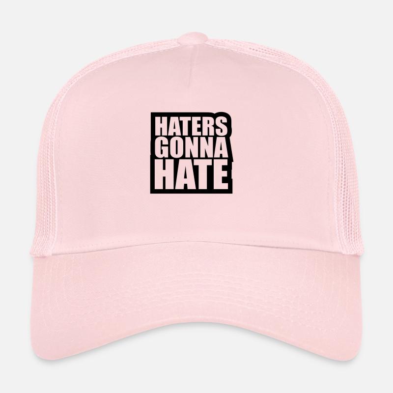 frame contour cool haters going to hate logo sign Trucker Cap