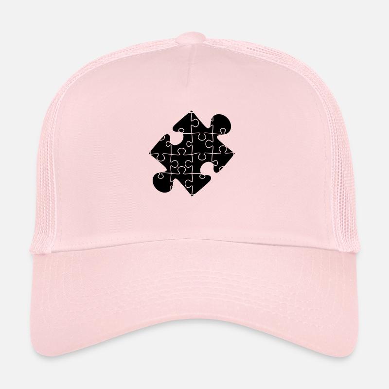 muster puzzlestueck puzzle teil puzzlespiel puzzle Trucker Cap