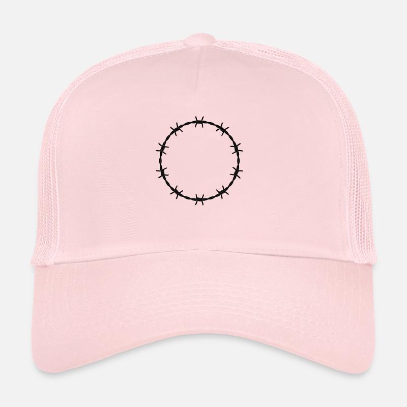 Stacheldraht dünn, Kreis, rund gebogen Trucker Cap