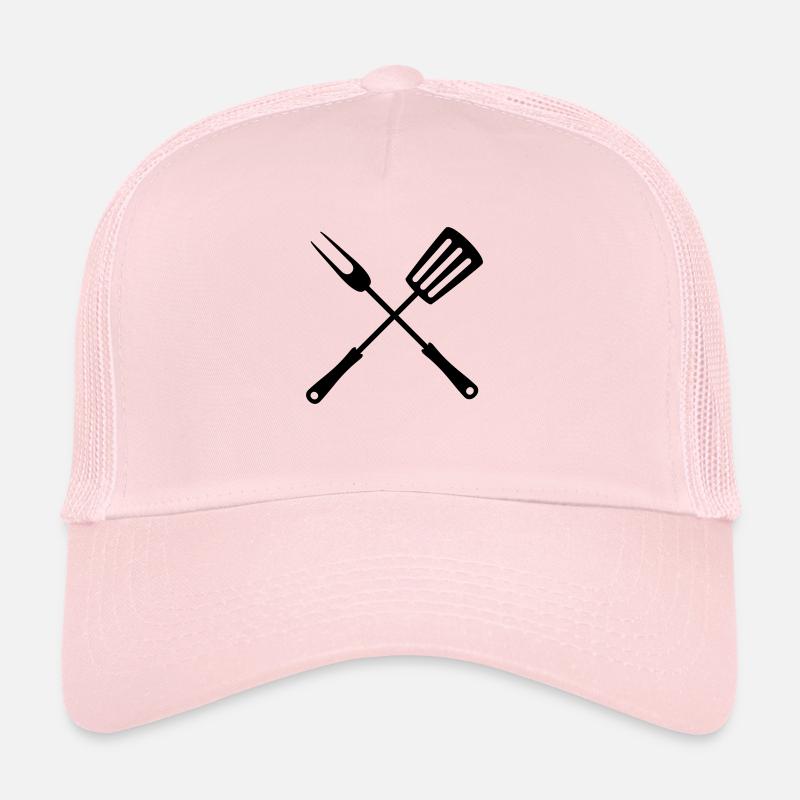 food grill fork pans tool cutlery gr Trucker Cap