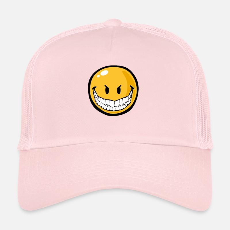 Smiley evil grin - Trucker Cap - Hellrosa