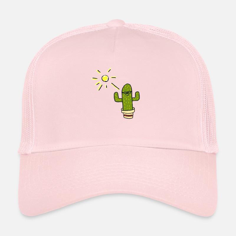 Sommer Sonne Kaktus Cactus - Trucker Cap - Hellrosa