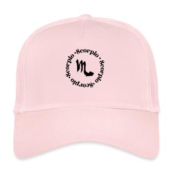 Sternzeichen | Skorpion - Trucker Cap - Hellrosa - Vorne