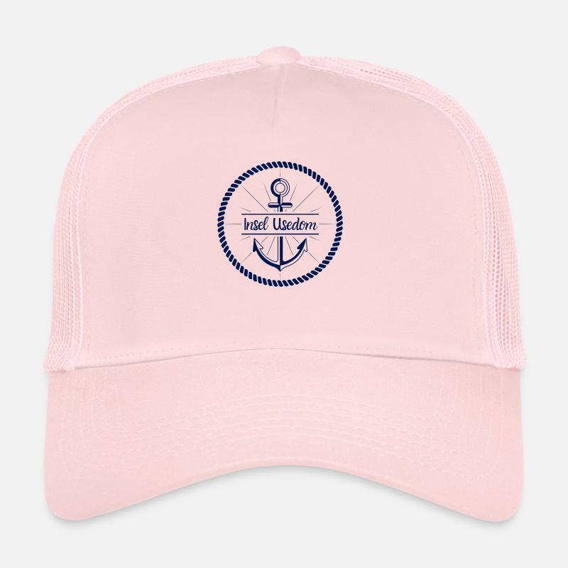 Insel Usedom Anker - Trucker Cap - Hellrosa