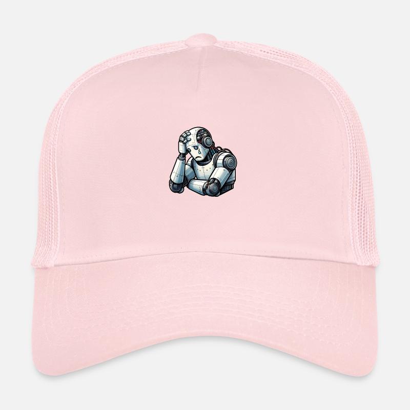 Anxious Robot Trucker Cap