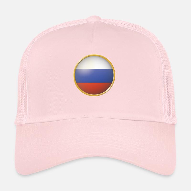 Russland Emblem - Trucker Cap - Hellrosa