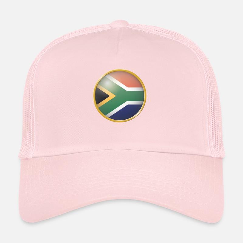 Südafrika Emblem - Trucker Cap - Hellrosa
