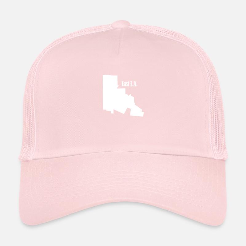 EAST L.A. White - Trucker Cap - pale pink