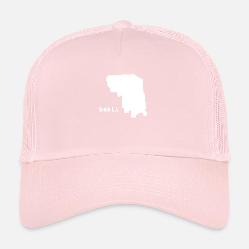 South L.A. white - Trucker Cap - pale pink