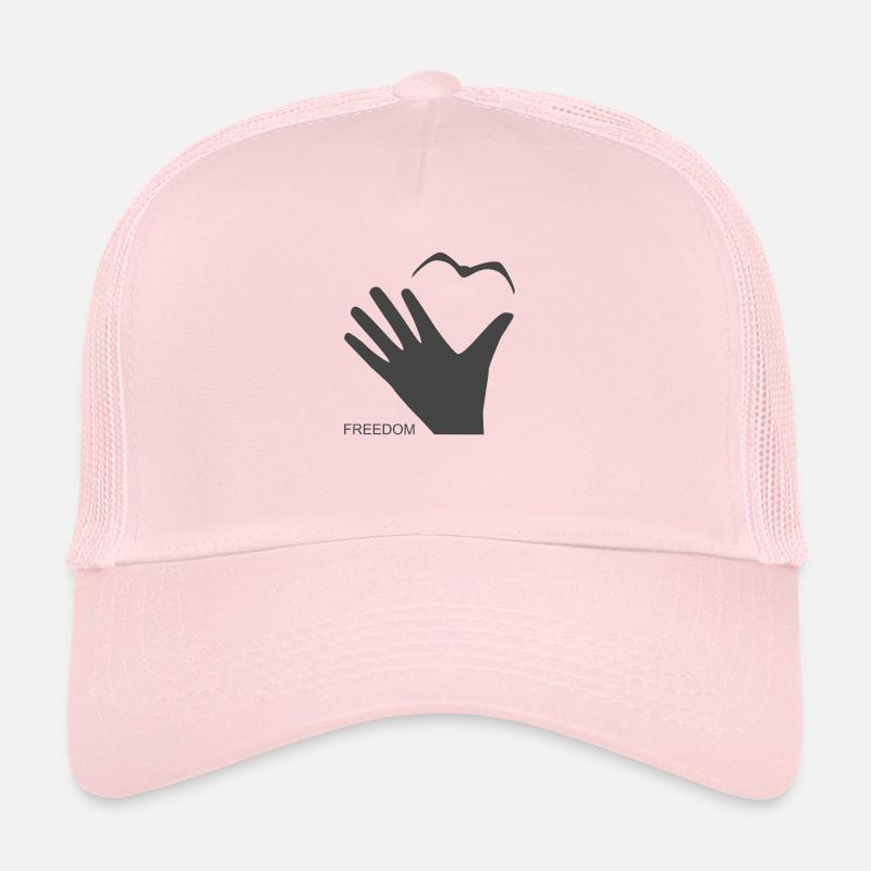 Liberté - Casquette trucker  - rose pâle