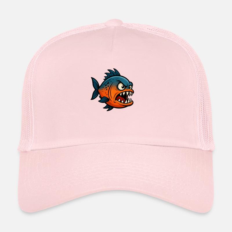 piranha comic - Trucker Cap - Hellrosa