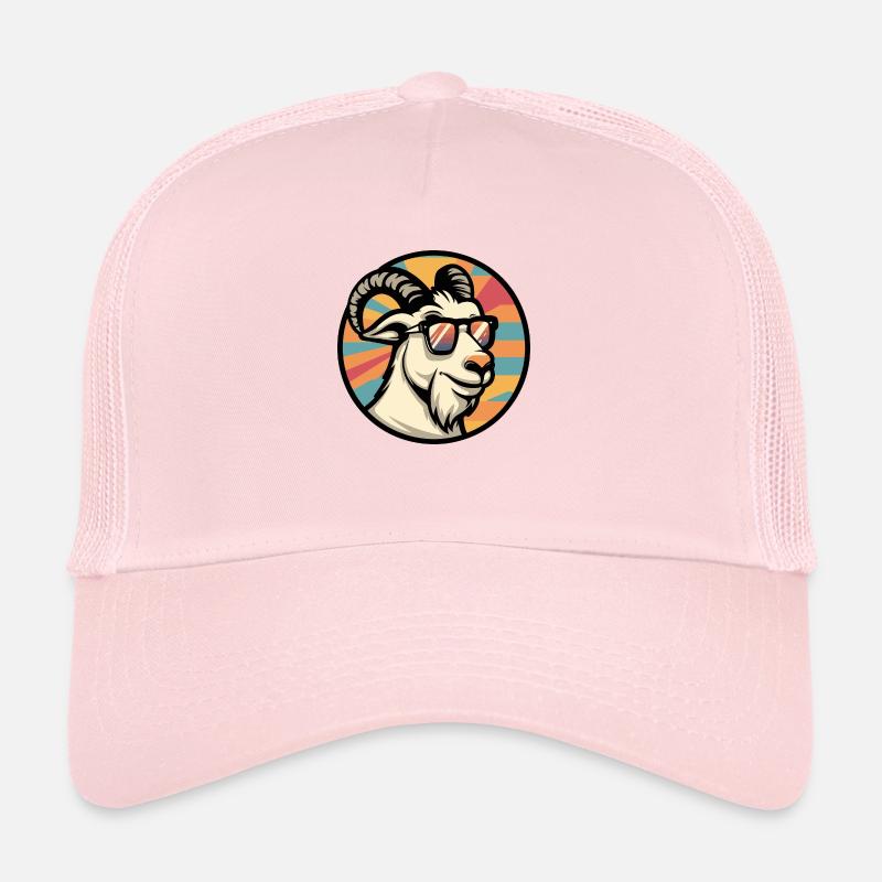 Chèvre de montagne Bande dessinée Cool Casquette trucker 