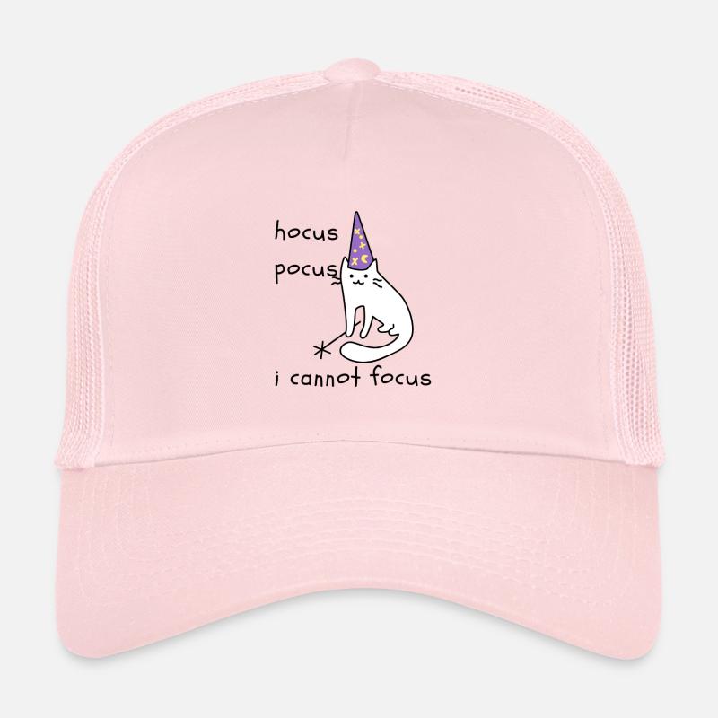 Chat au Chapeau Magique Violet Casquette trucker 