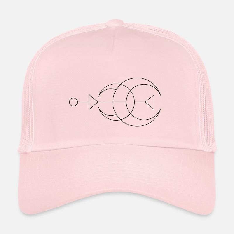 Moon - Lune - Casquette trucker  - rose pâle