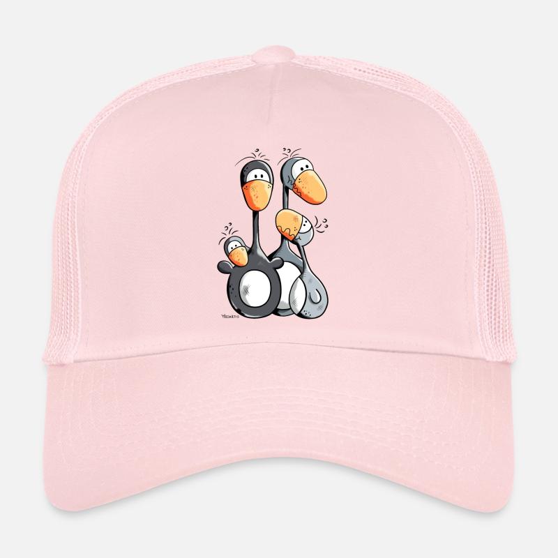 Famille Pingouin mignon Casquette trucker 