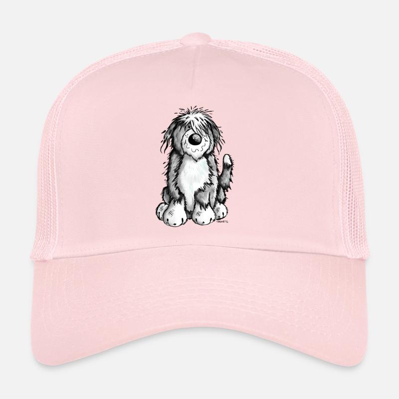 Cute Bearded Collie Trucker Cap