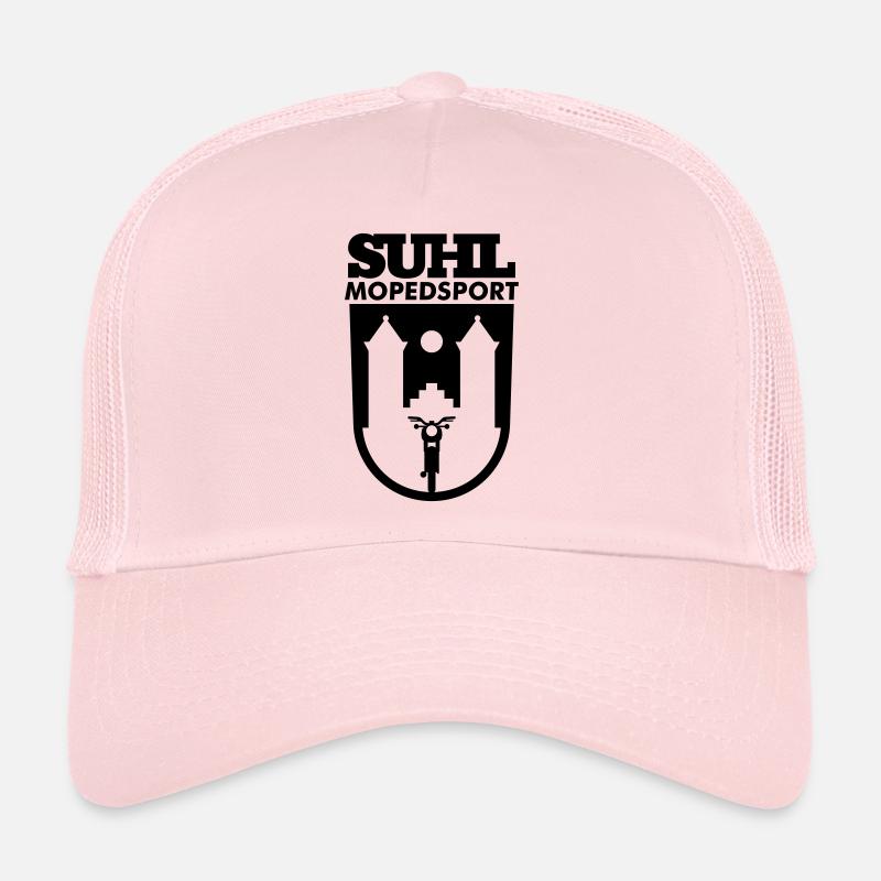 Simson Suhl Mopedsport S50 / S51 Logo - Trucker Cap - Hellrosa