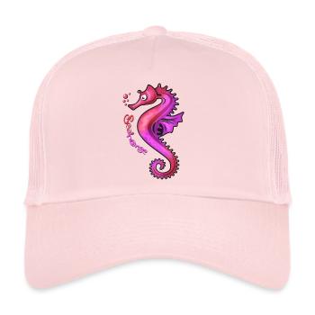 Seahorse Pink Fluid - Trucker Cap - pale pink - Front