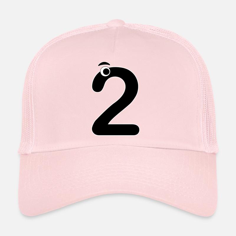 Number Two 2 Kids Birthday Learn Math Trucker Cap
