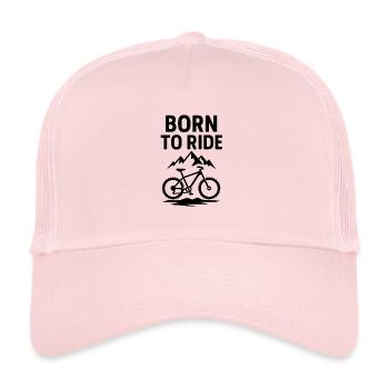 Vélo VTT Cyclisme Design - Casquette trucker  - rose pâle - Devant