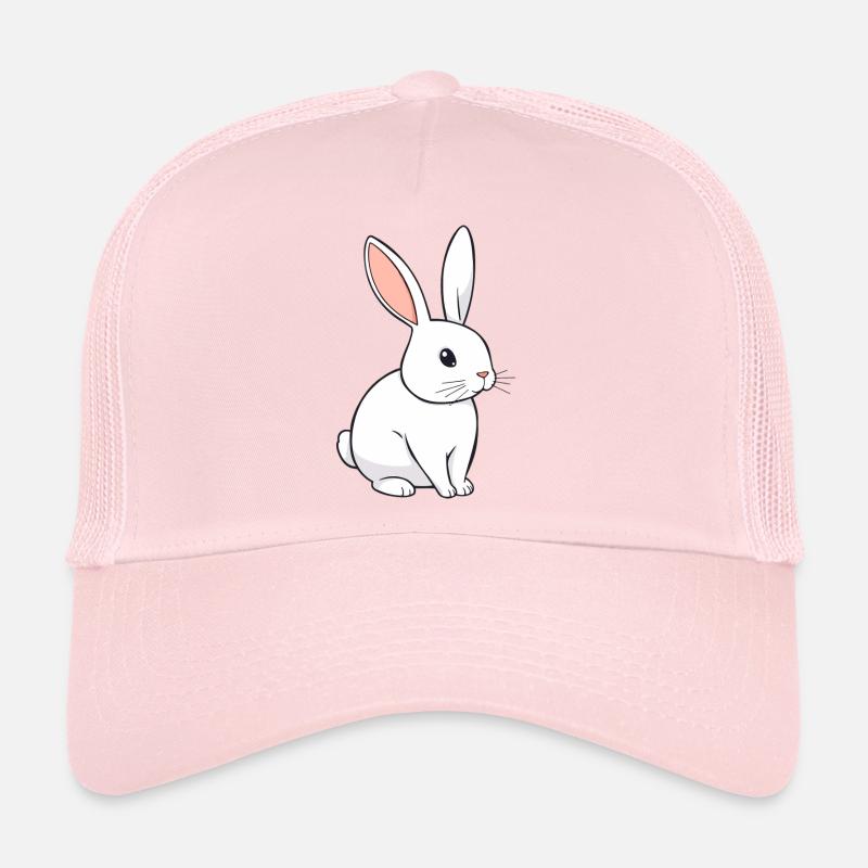 Lapin mignon en illustration minimaliste Casquette trucker 