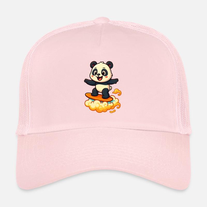 Panda Surfer dessin animé Design Casquette trucker 