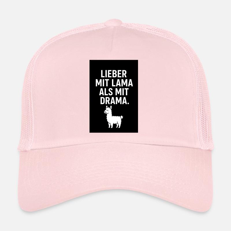 Lieber mit Lama als mit Drama Trucker Cap