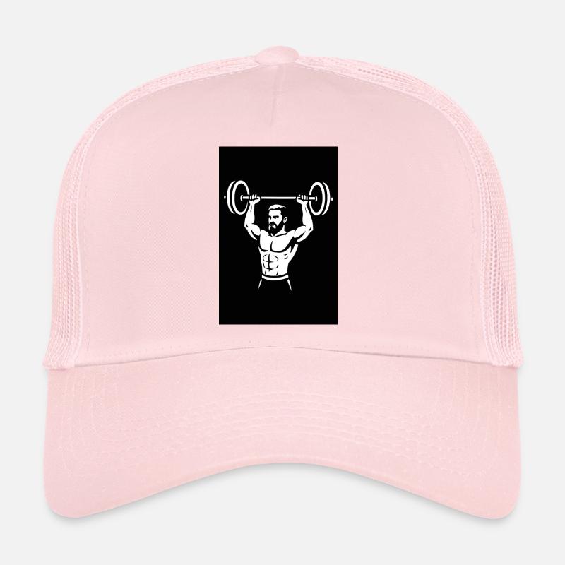 Illustration d’haltère puissant Casquette trucker 