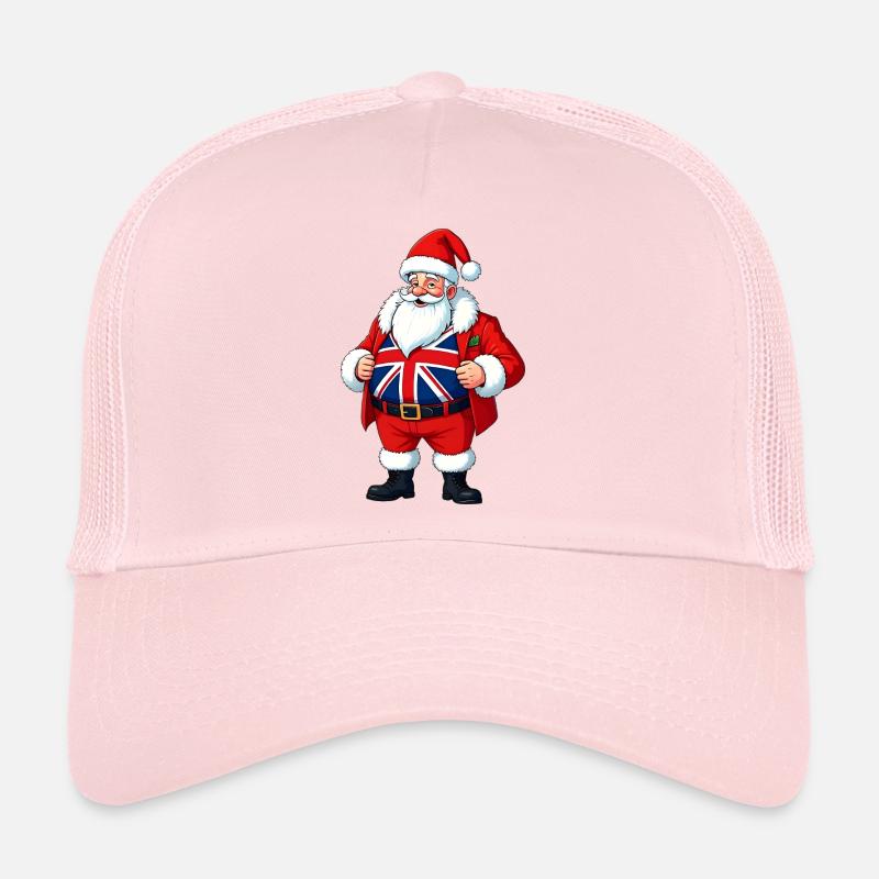 Britischer Weihnachtsmann Union Jack Weihnachtsdruck Trucker Cap
